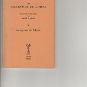 les apocryphes Ethiopiens X la sagesse de la Sibylle