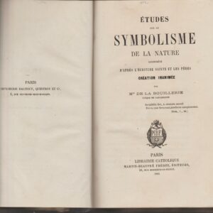 études sur le symbolisme de la nature  - création inanimée
