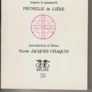 les nombres d'après le manuscrit de Prunelle de Lière