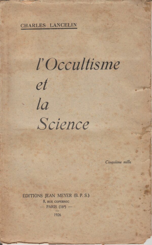 l'occultisme et la science