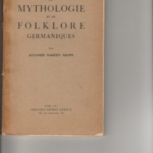 études de mythologie et de folklore germaniques