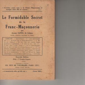 le formidable secret de la franc-maçonnerie