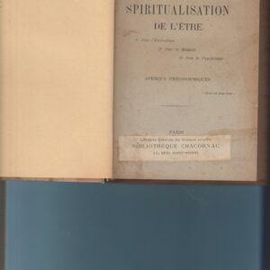 de la spiritualisation de l'être