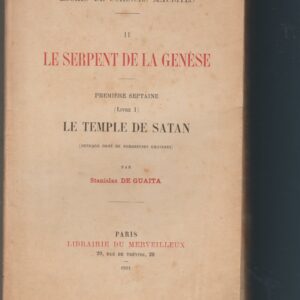 le serpent de la genèse première septaine - le temple de Satan